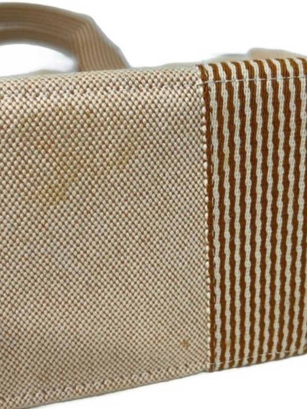 HERMES New Fourre Tout Tote MM - Orange White Toile H None Tote Bag - Picture 10 of 13